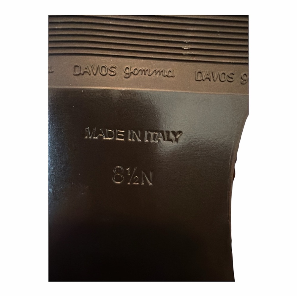 Sesto Meucci Made in Italy Brown Woven Leather Knee-High Boots size 8.5N - Picture 5 of 6